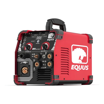Soldadora 5 En 1 Mig Con Y Sin Gas Sinérgica Tig Lift Rojo