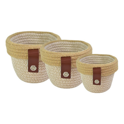 Cestas Tejidas X3 Unidades Chw02457 C