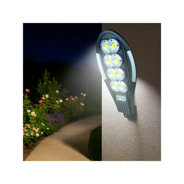 Foco Luz Solar Induction X8 Cob Negro