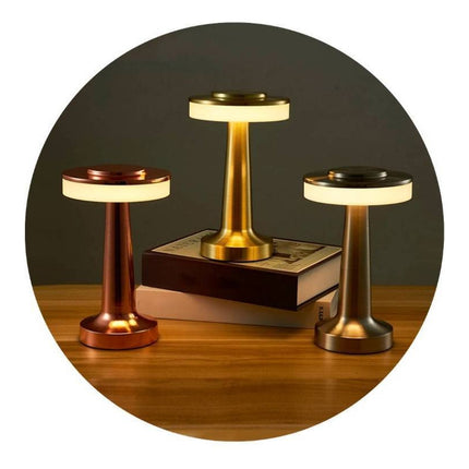 Lampara Led De Mesa Recargable Táctil Blanco Frío