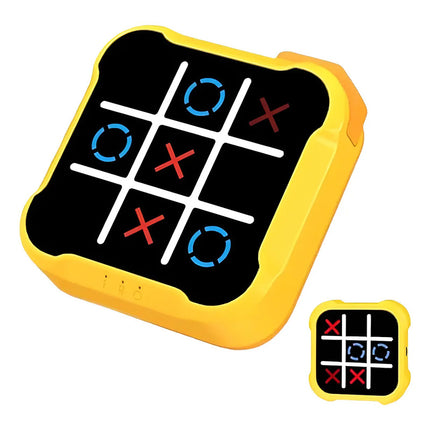 Juego De Tic Tac Toe, Máquina De Juego Educativo Amarillo Y Negro