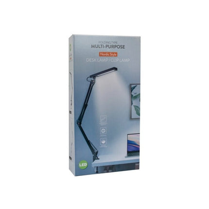 Lampara De Escritorio Led Con Brazo  Negro O Blanco Negro O Blanco