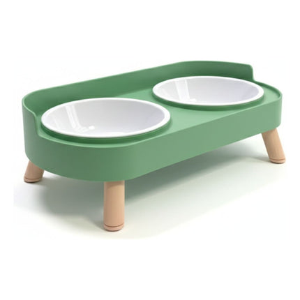 Comedero Bebedero Doble Para Mascotas Con Patitas Varios