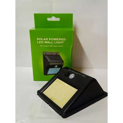 Foco Exterior Solar Led Con Sensor De Movimiento A Bateria Blanco Blanca