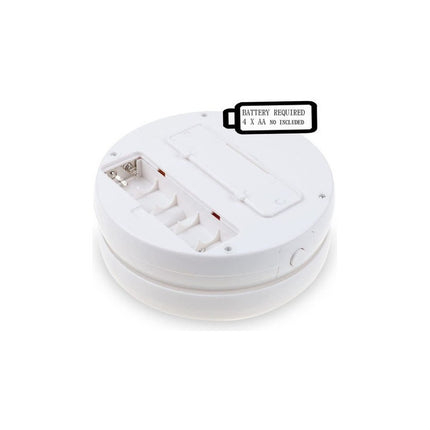 Espejo Redondo Luz Led Maquillaje Doble Plegable