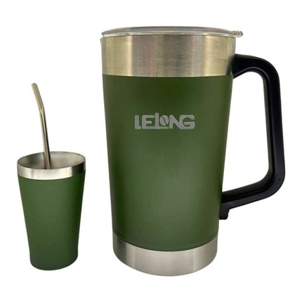 Jarra Termo 1.9l + Mate 140ml Acero Inoxidable V