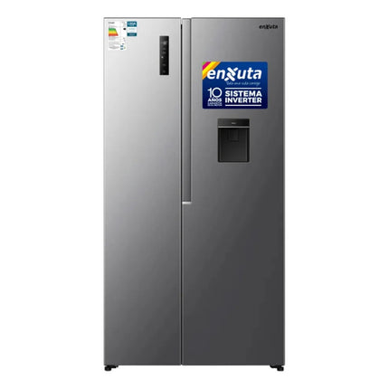 Heladera Inverter Side By Side Enxuta Renx16530i Dispensador Plateado