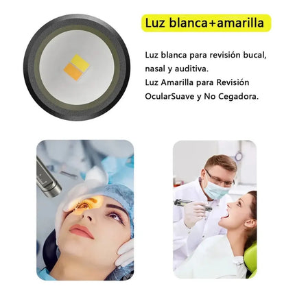 Linterna Led Médica Diagnóstico Recargable Usb-c 3 Luces V