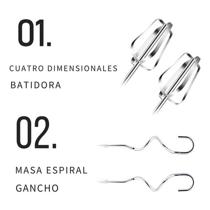 Batidora De Mano 260w | 7 Velocidades Raf Naranja