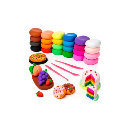 Pack 48 Masas De Moldear  Plastilina Ultraligera Para Niños V