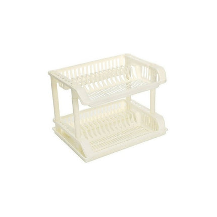 Escurridor De Platos De 2 Niveles  Pvc Con Bandeja   Varios