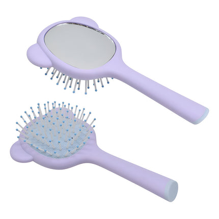 Cepillo De Pelo Con Espejo 15cm. Lila Lila