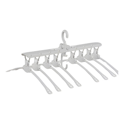 Perchero Telescopico Plegable Regulable 8 Perchas Gris