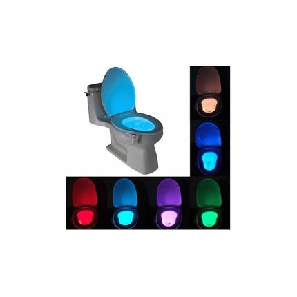 Luz Led Para Inodoro Veladora Rgb Con Sensor De Movimiento