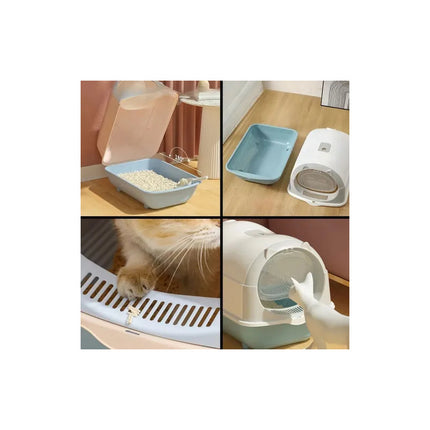 Baño Cerrado Arenero Sanitario Bandeja Gatos C/puerta Pala V