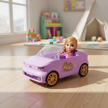 Muñeca En Auto Violeta Ty372824a Violeta