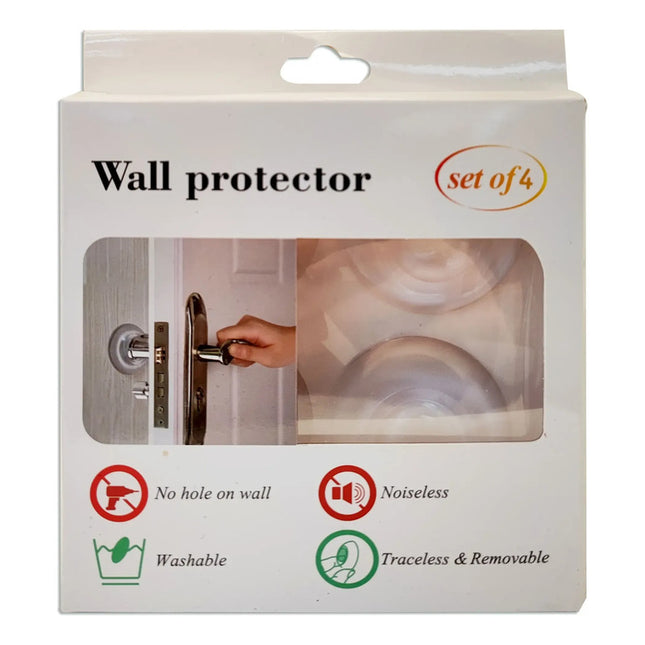 Protector De Pared Para Puerta X4 Transparentes Transparente