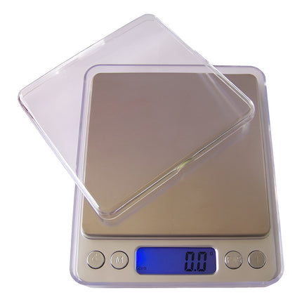 Balanza Digital De Bolsillo Precisión 0,1g - 500g + 2 Bowl Gris