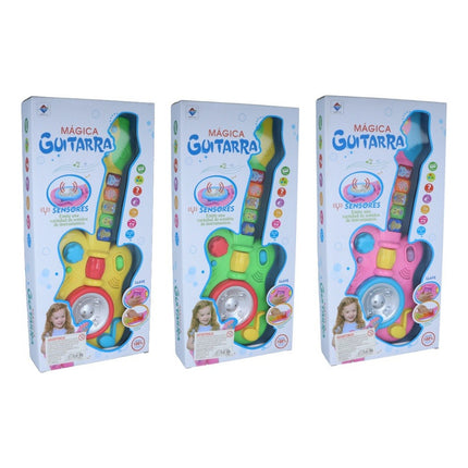 Guitarra Infantil De Plastico Con Sonido 40 X 16 Cm Varios