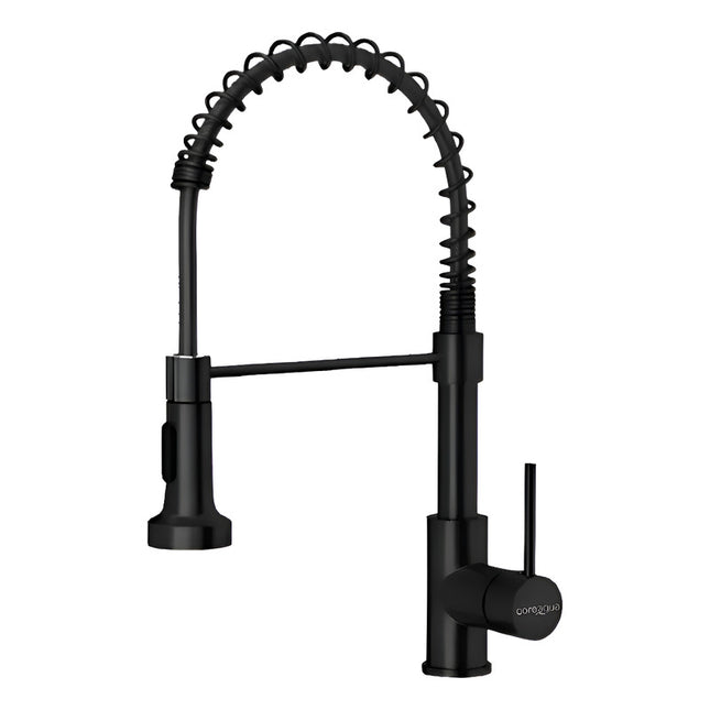 Canilla Monomando Lavaplatos Flexible Griferia Negro Negro
