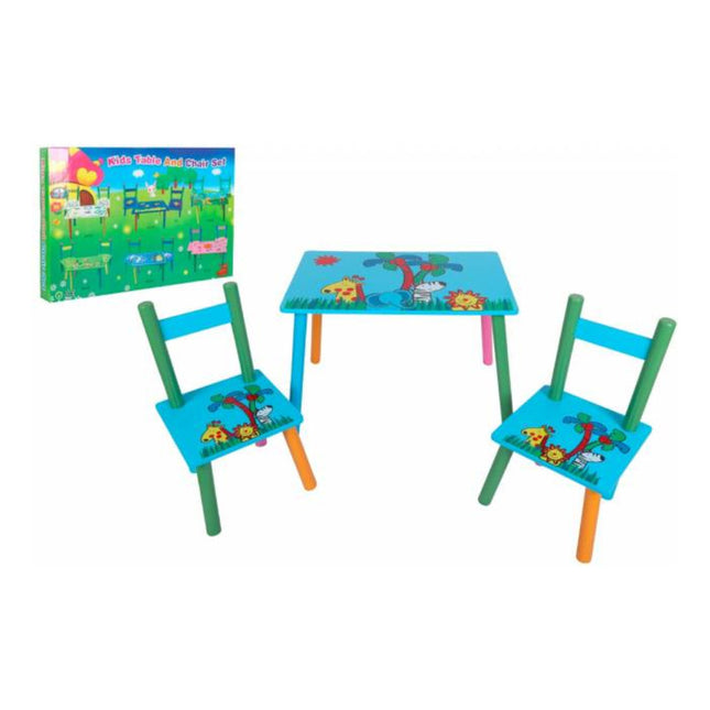Set De Mesa Con Sillas Infantil Con Diseño
