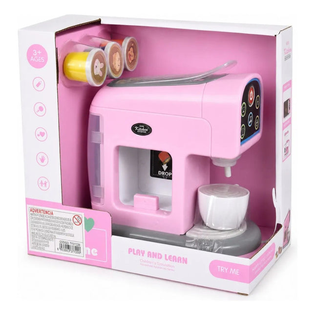 Cafetera Rosa De Juguete Con Capsulas Ty372720 Rosa