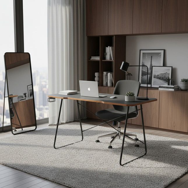 Escritorio Mesa Gamer Brateck Gmd10-1 Marrón