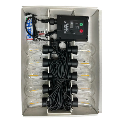 Guirnalda Vintage Solar Con Control 10 Bombitas Z