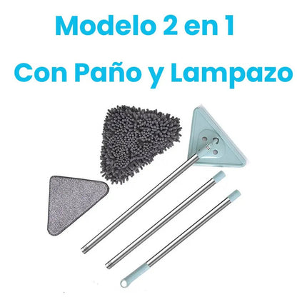 Mopa Trapeado Triangular Giratoria 360 ° 3 En 1 Verde