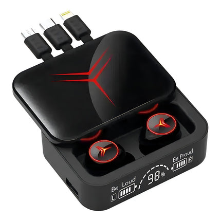 Audífonos Inalámbricos Bluetooth M88 Plus Con Control Touch Negro