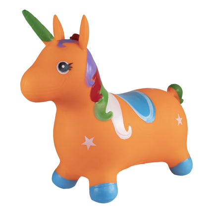 Burrito Unicornio Saltarin Inflable Naranja Naranja