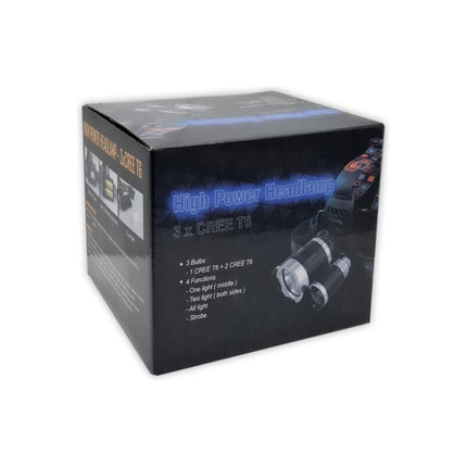 Linterna Minero Super Potente 3 Focos Leds Recargable Oferta