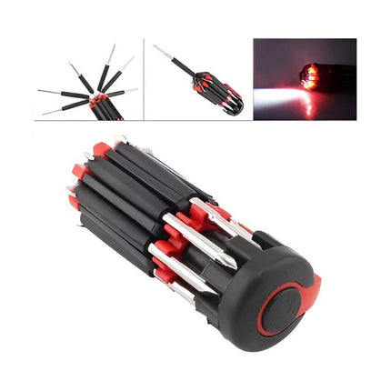 Linterna Herramienta  8 En 1 Negro Negro