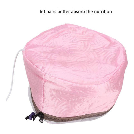 Gorra Termica Electrica Peluquería Baño Crema  Capilar Secad Rosa
