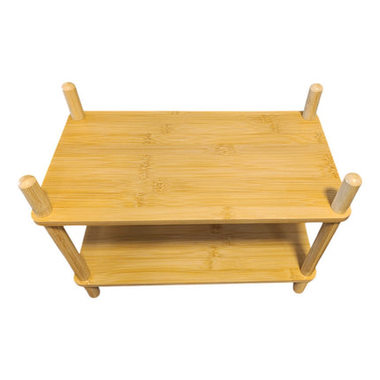 Mueble Estanteria De Bambu 2 Estantes Nuevo Madera