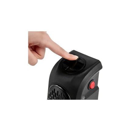 Calefactor Mini 220v Potencia 400w 15°-32° Mide 10,5x8x16cm Negro