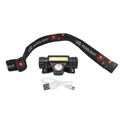 Linterna Minero Led Recargable Ajustable Led 3w  Blanco Negro