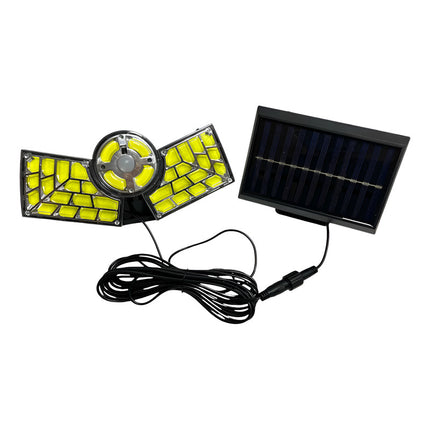 Luz Solar C/panel Y Cable Individual 36 Led Potente Negro