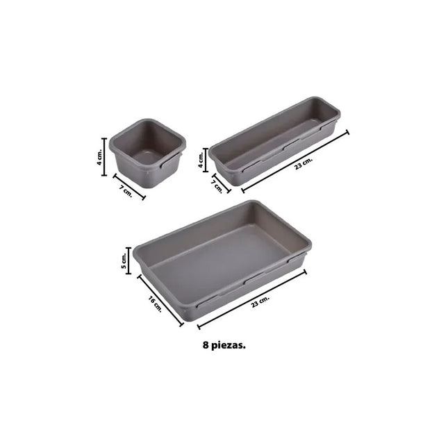 Organizador Para Cajones Separadores X 8 Piezas V