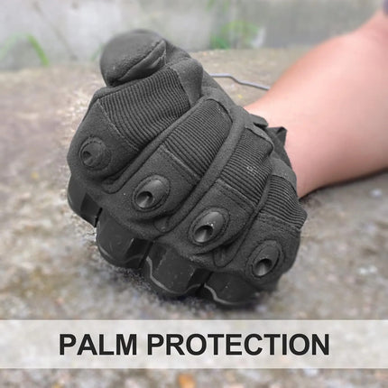 Guantes Tacticos Resistentes Moto Nudillo Duro Touch Negro