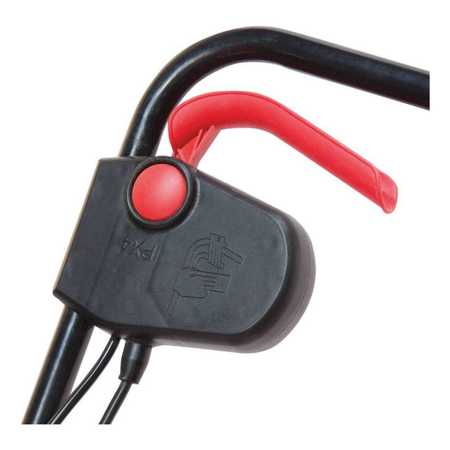 Cortadora De Césped Eléctrica Con Bolsa Recolectora De 1200w Rojo