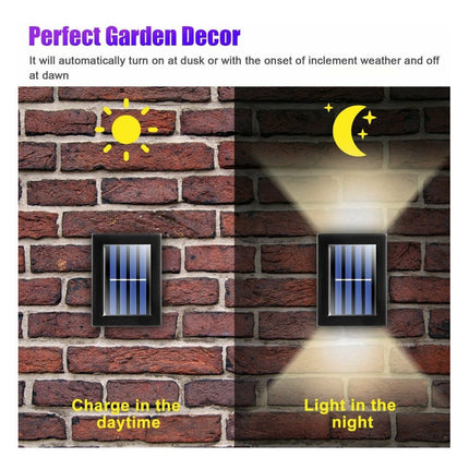 Foco Solar Led Aplique   Decoración Fotocélula Calida Negro