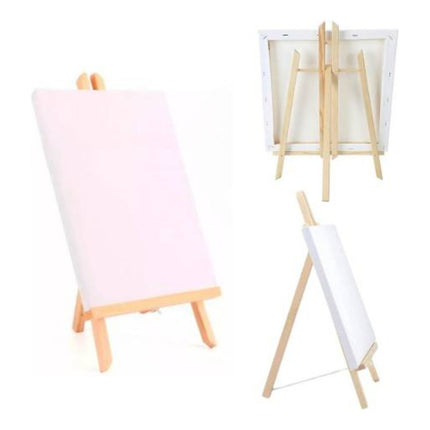 Lienzo Blanco En Caballete De Madera  30x23cm Cst01486 X