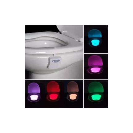 Luz Led Para Inodoro Veladora Rgb Con Sensor De Movimiento