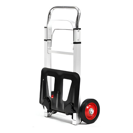 Carro De Mano Portátil Aluminio Capacidad 90kg Equus Negro