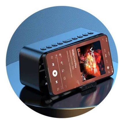Reloj Despertador Alarma / Fm / Tf / Aux Recargable X