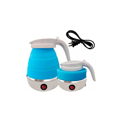 Pava Electrica Jarra 220v Plegable De Viaje Silicona 660ml  Variable