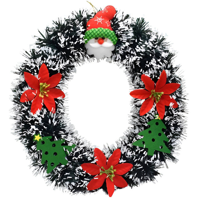 Adorno Colgante Corona De Navidad 31 Cm Ccm00824 Verde