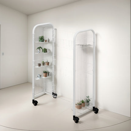 Rack Estantes Con Ruedas Blanco