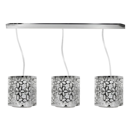 Lampara De Colgar 3 Luces Rejilla Metalica Lh-2100 X